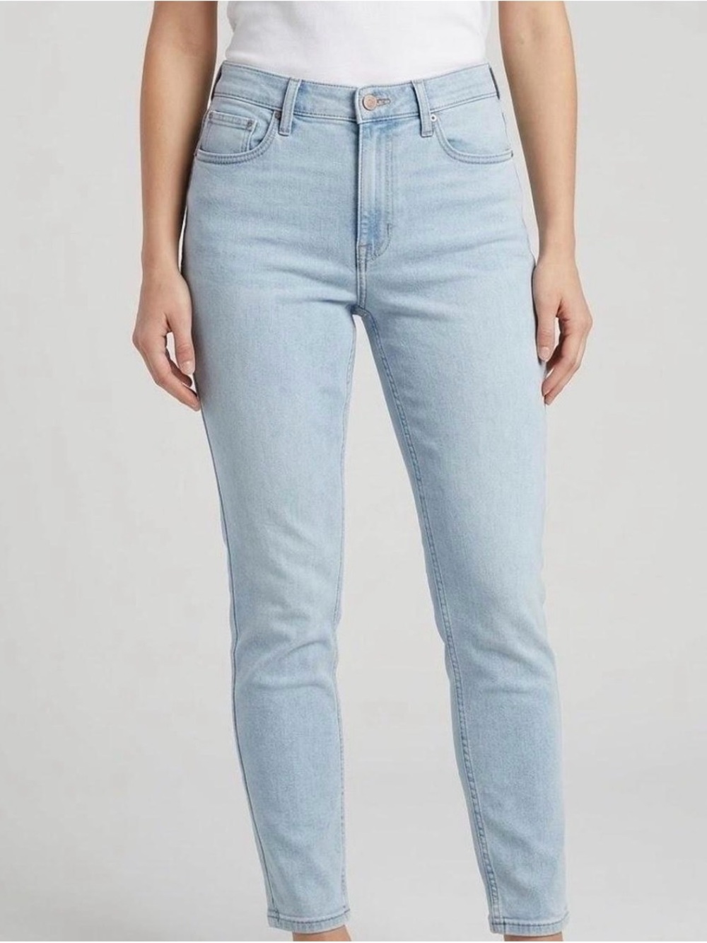 Calvin Klein Repreve Pale Blue High-Waist Skinny Jeans